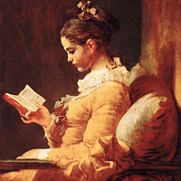 Жан-Оноре Фрагонар. Девушка с книгой